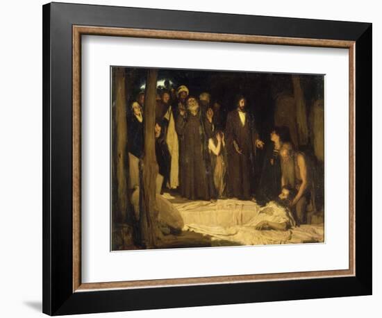 La résurrection de Lazare-Henry Ossawa Tanner-Framed Giclee Print