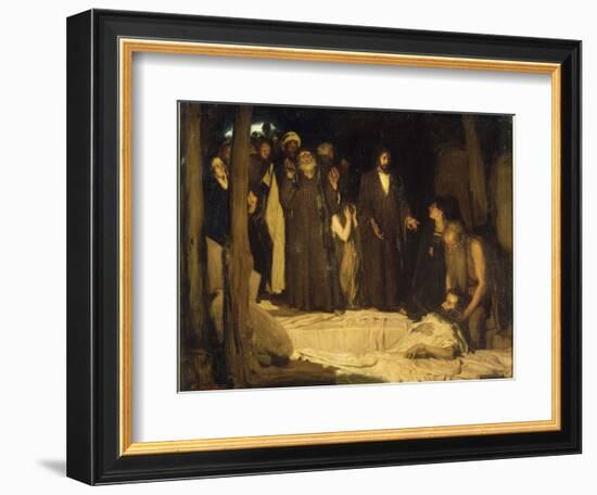 La résurrection de Lazare-Henry Ossawa Tanner-Framed Giclee Print