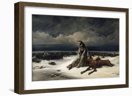 La retraite de Russie-Bernard Edouard Swebach-Framed Giclee Print