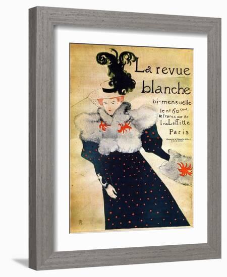 La Revue Blanche, C19th Century-Henri de Toulouse-Lautrec-Framed Giclee Print