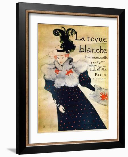 La Revue Blanche, C19th Century-Henri de Toulouse-Lautrec-Framed Giclee Print