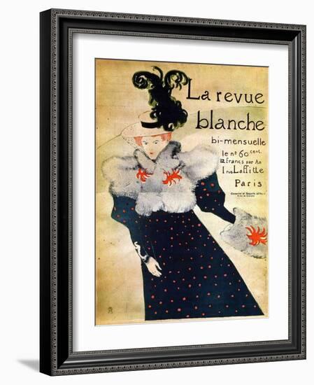 La Revue Blanche, C19th Century-Henri de Toulouse-Lautrec-Framed Giclee Print