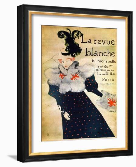 La Revue Blanche, C19th Century-Henri de Toulouse-Lautrec-Framed Giclee Print