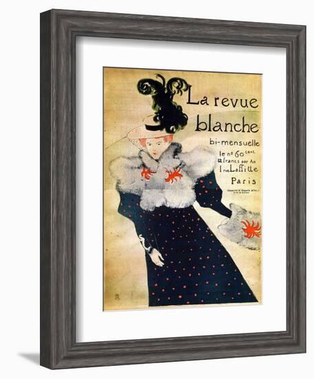 La Revue Blanche, C19th Century-Henri de Toulouse-Lautrec-Framed Giclee Print