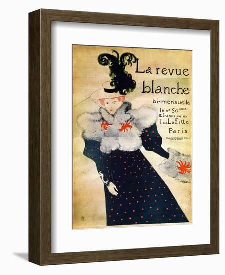 La Revue Blanche, C19th Century-Henri de Toulouse-Lautrec-Framed Giclee Print