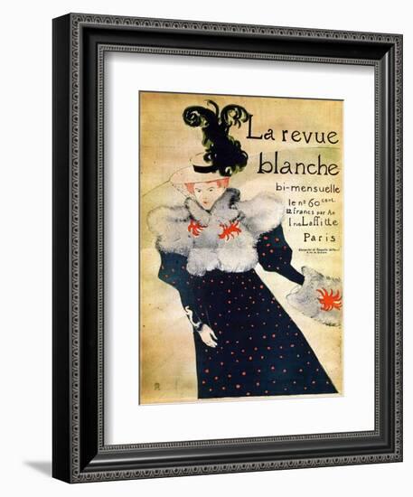 La Revue Blanche, C19th Century-Henri de Toulouse-Lautrec-Framed Giclee Print