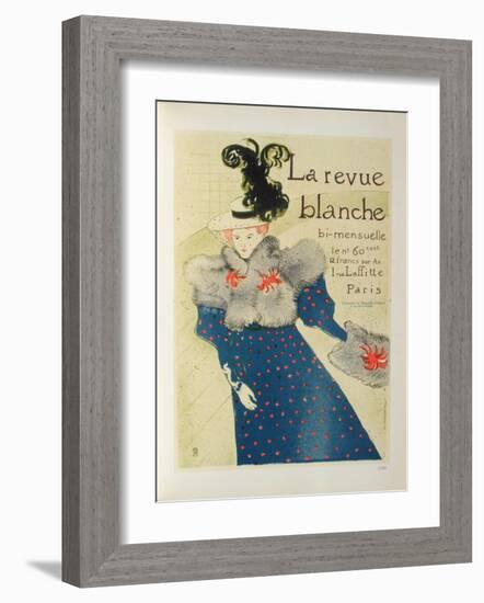 La Revue Blanche-Henri de Toulouse-Lautrec-Framed Collectable Print