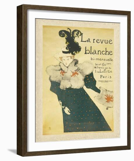 La Revue blanche-Henri de Toulouse-Lautrec-Framed Giclee Print