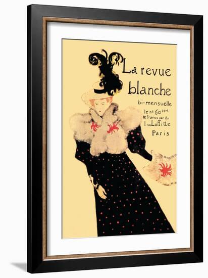 La Revue Blanche-Henri de Toulouse-Lautrec-Framed Art Print