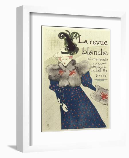 La Revue Blanche-Henri de Toulouse-Lautrec-Framed Giclee Print