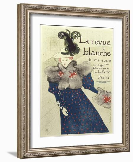 La Revue Blanche-Henri de Toulouse-Lautrec-Framed Giclee Print