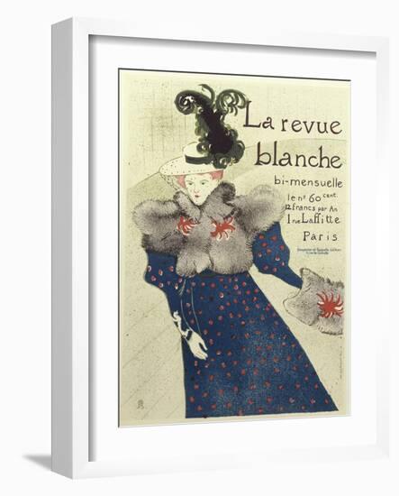 La Revue Blanche-Henri de Toulouse-Lautrec-Framed Giclee Print