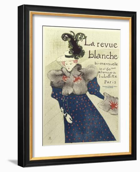 La Revue Blanche-Henri de Toulouse-Lautrec-Framed Giclee Print