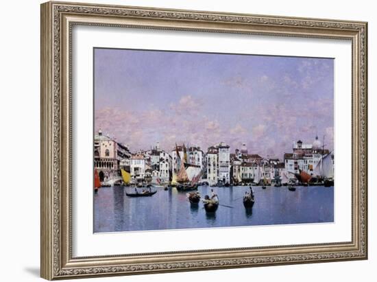 La Riva Degli Schiavoni En Venecia, 1873-Martin Rico y Ortega-Framed Giclee Print