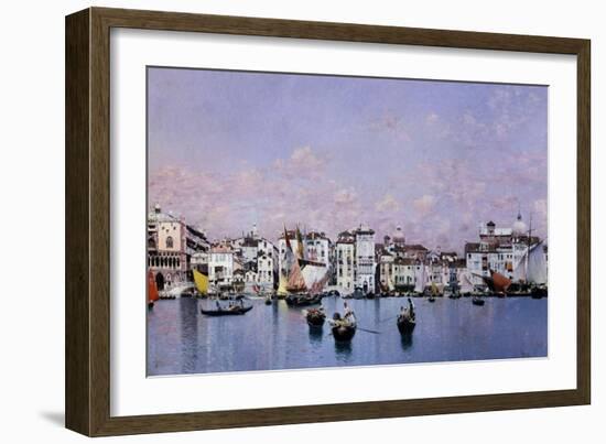 La Riva Degli Schiavoni En Venecia, 1873-Martin Rico y Ortega-Framed Giclee Print