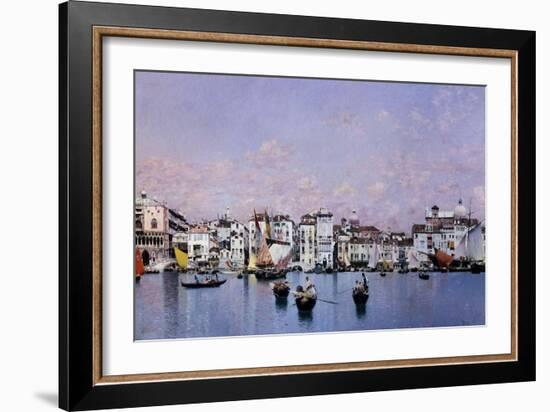 La Riva Degli Schiavoni En Venecia, 1873-Martin Rico y Ortega-Framed Giclee Print