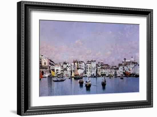 La Riva Degli Schiavoni En Venecia, 1873-Martin Rico y Ortega-Framed Giclee Print