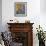 La Robe Violette et Anemones-Henri Matisse-Framed Art Print displayed on a wall
