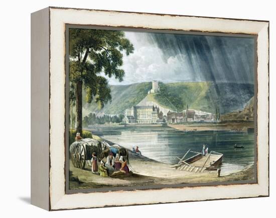 La Roche, from Views on the Seine, Engraved by Thomas Sutherland-John Gendall-Framed Premier Image Canvas