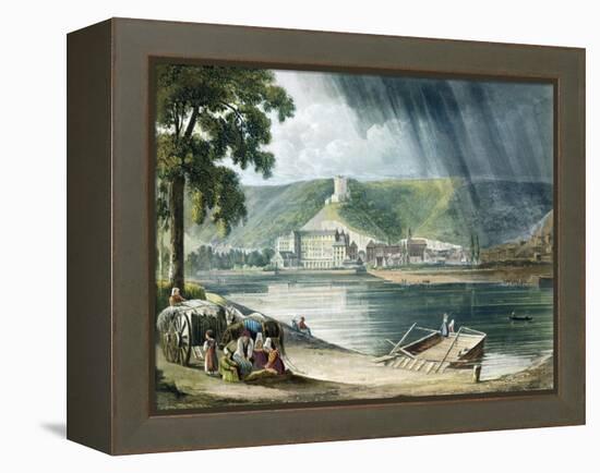 La Roche, from Views on the Seine, Engraved by Thomas Sutherland-John Gendall-Framed Premier Image Canvas