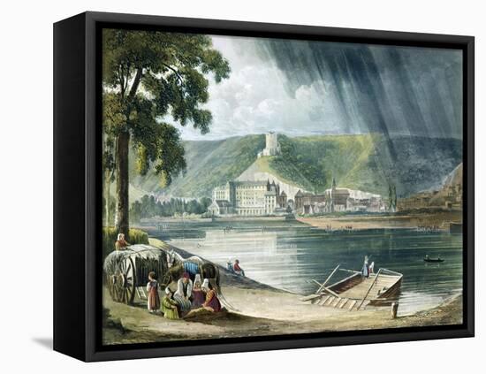 La Roche, from Views on the Seine, Engraved by Thomas Sutherland-John Gendall-Framed Premier Image Canvas