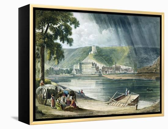 La Roche, from Views on the Seine, Engraved by Thomas Sutherland-John Gendall-Framed Premier Image Canvas