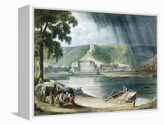 La Roche, from Views on the Seine, Engraved by Thomas Sutherland-John Gendall-Framed Premier Image Canvas