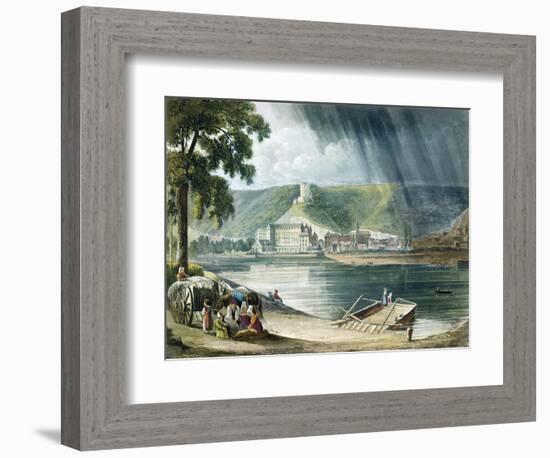 La Roche, from Views on the Seine, Engraved by Thomas Sutherland-John Gendall-Framed Giclee Print