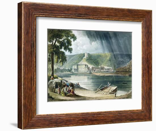 La Roche, from Views on the Seine, Engraved by Thomas Sutherland-John Gendall-Framed Giclee Print