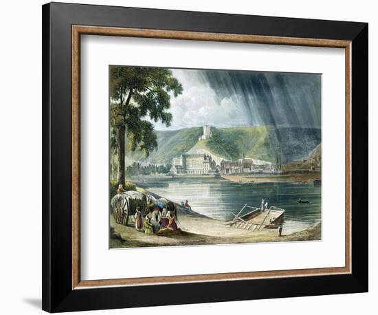 La Roche, from Views on the Seine, Engraved by Thomas Sutherland-John Gendall-Framed Giclee Print