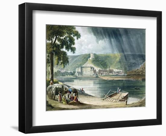 La Roche, from Views on the Seine, Engraved by Thomas Sutherland-John Gendall-Framed Giclee Print