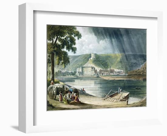La Roche, from Views on the Seine, Engraved by Thomas Sutherland-John Gendall-Framed Giclee Print