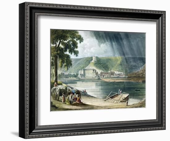 La Roche, from Views on the Seine, Engraved by Thomas Sutherland-John Gendall-Framed Giclee Print