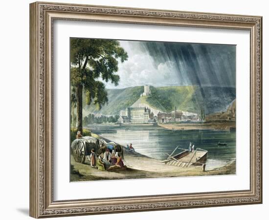 La Roche, from Views on the Seine, Engraved by Thomas Sutherland-John Gendall-Framed Giclee Print