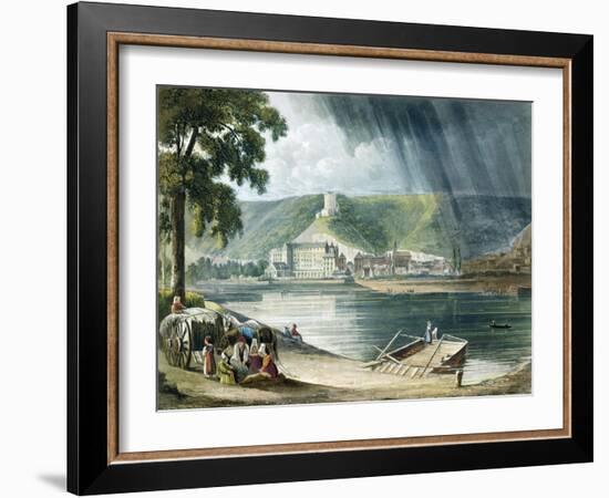 La Roche, from Views on the Seine, Engraved by Thomas Sutherland-John Gendall-Framed Giclee Print