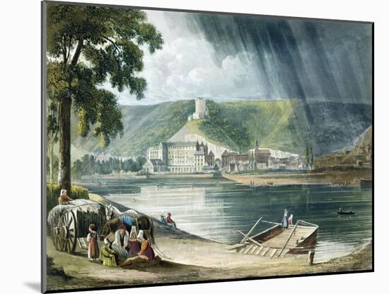 La Roche, from Views on the Seine, Engraved by Thomas Sutherland-John Gendall-Mounted Giclee Print