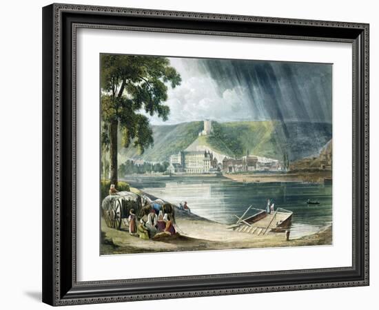 La Roche, from Views on the Seine, Engraved by Thomas Sutherland-John Gendall-Framed Giclee Print