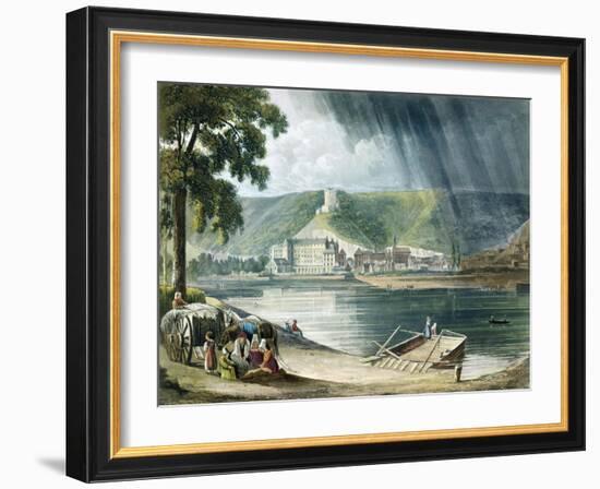 La Roche, from Views on the Seine, Engraved by Thomas Sutherland-John Gendall-Framed Giclee Print