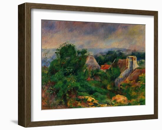 La Roche Guyon, 1885-1886-Pierre-Auguste Renoir-Framed Art Print