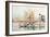 La Rochelle: Boats and Houses (W/C on Paper)-Paul Signac-Framed Giclee Print