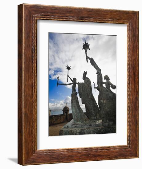 La Rogativa Sculpture, San Juan, Pr-George Oze-Framed Photographic Print