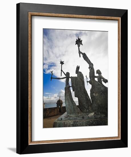 La Rogativa Sculpture, San Juan, Pr-George Oze-Framed Photographic Print