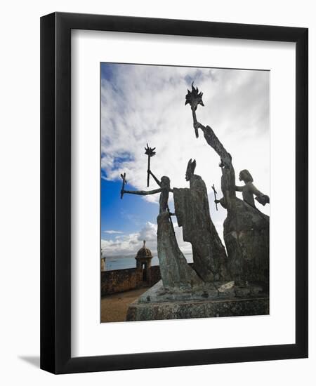 La Rogativa Sculpture, San Juan, Pr-George Oze-Framed Photographic Print