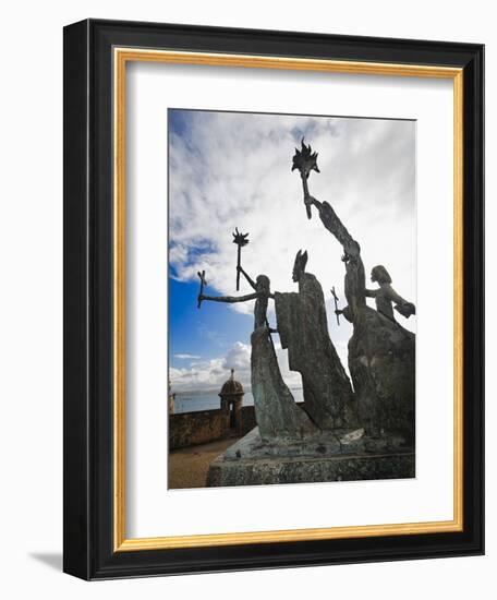 La Rogativa Sculpture, San Juan, Pr-George Oze-Framed Photographic Print