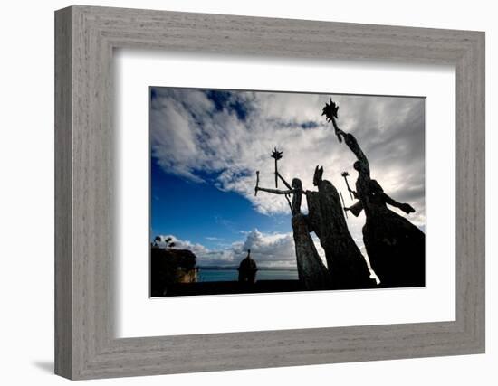 La Rogativa Sculpture, San Juan, Puerto Rico-George Oze-Framed Photographic Print