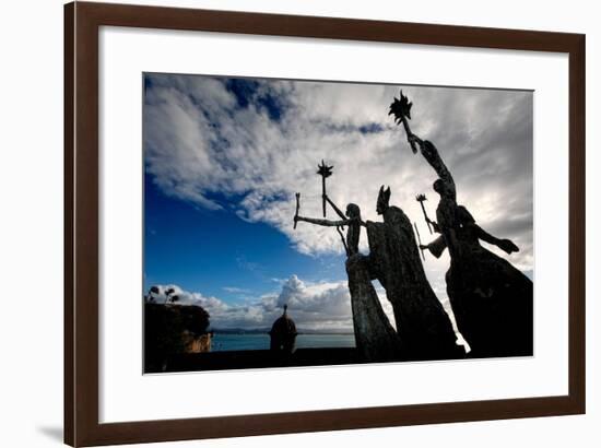 La Rogativa Sculpture, San Juan, Puerto Rico-George Oze-Framed Photographic Print