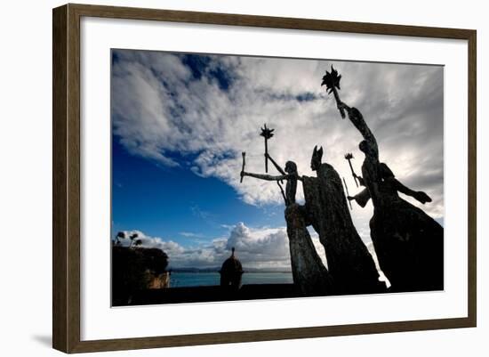 La Rogativa Sculpture, San Juan, Puerto Rico-George Oze-Framed Photographic Print