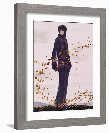 La Ronde Des Feuilles from Gazette Du Bon Ton, France, 20th Century-null-Framed Giclee Print