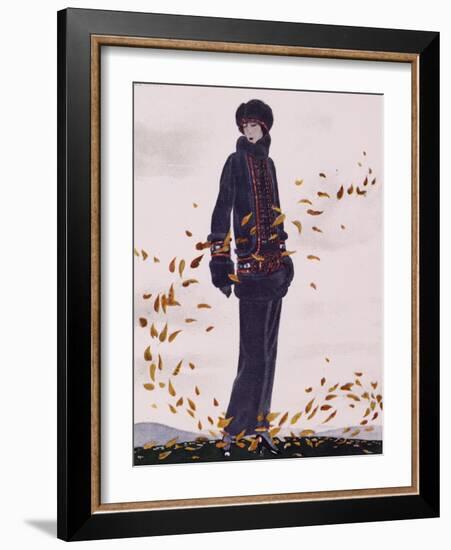 La Ronde Des Feuilles from Gazette Du Bon Ton, France, 20th Century-null-Framed Giclee Print