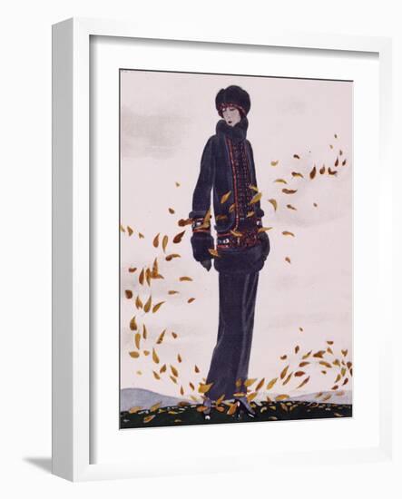 La Ronde Des Feuilles from Gazette Du Bon Ton, France, 20th Century-null-Framed Giclee Print